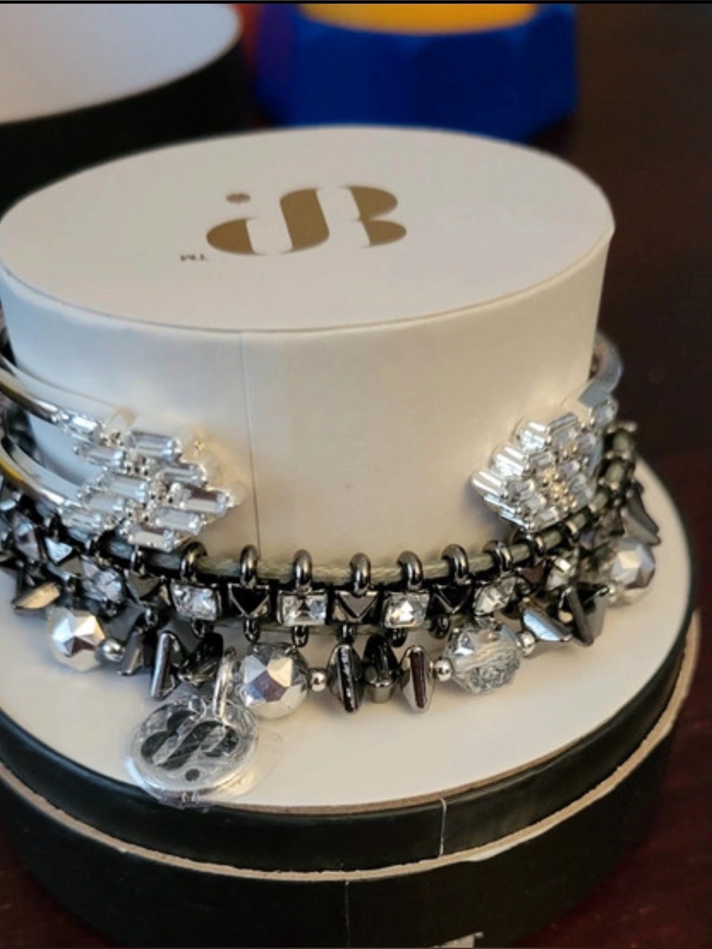Bomb Party ‘She’s a Rebel’ Silver-Tone Charm Bracelet stack. NO BOX
